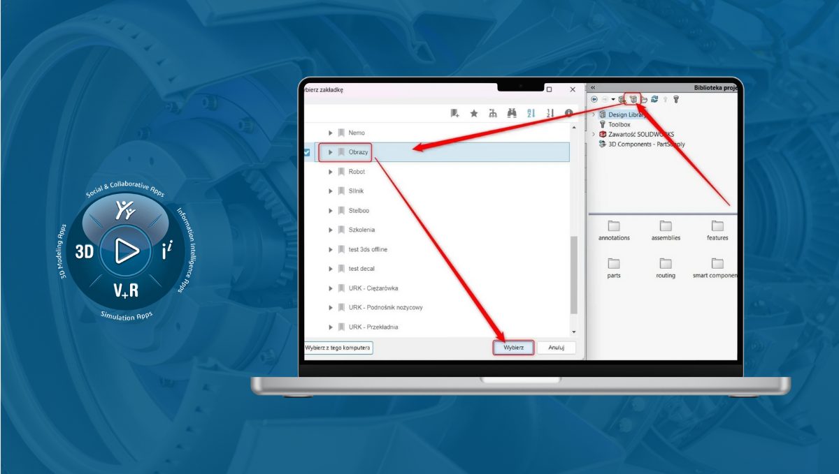 Zarządzanie plikami kalkomanii na platformie 3DEXPERIENCE