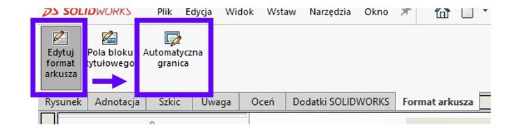 Dodawanie ramki wewnątrz arkusza formatki