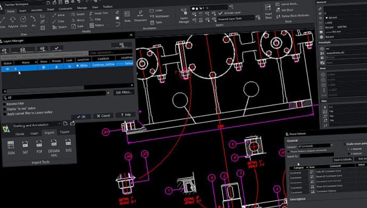 Program do rysunku technicznego DraftSight - screenshots, zdjęcia ekranu