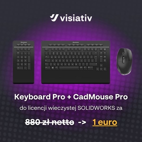 Zestaw 3Dconnexion Pro KIT wraz z Keyboard Pro i CadMouse Pro, a na banerze promocyjna cena.