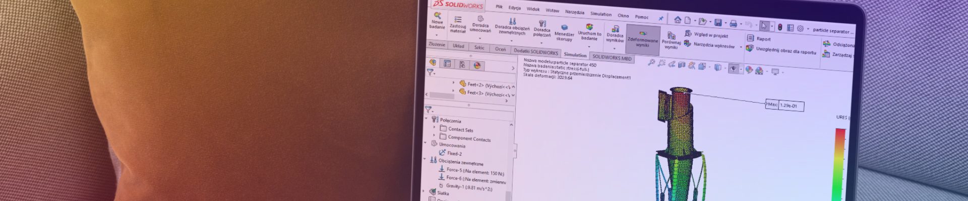 Szkolenie SOLIDWORKS Simulation Premium - Statyka nieliniowa