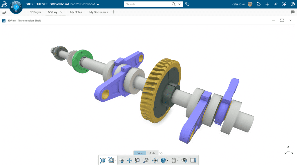 Interfejs roli 3D Swymer na platformie 3DEXPERIENCE