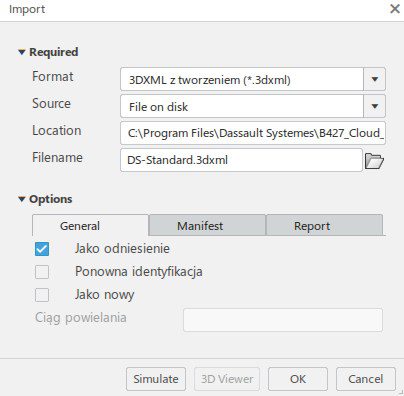 Instalowanie bazy materiałowej na platformie 3DEXPERIENCE