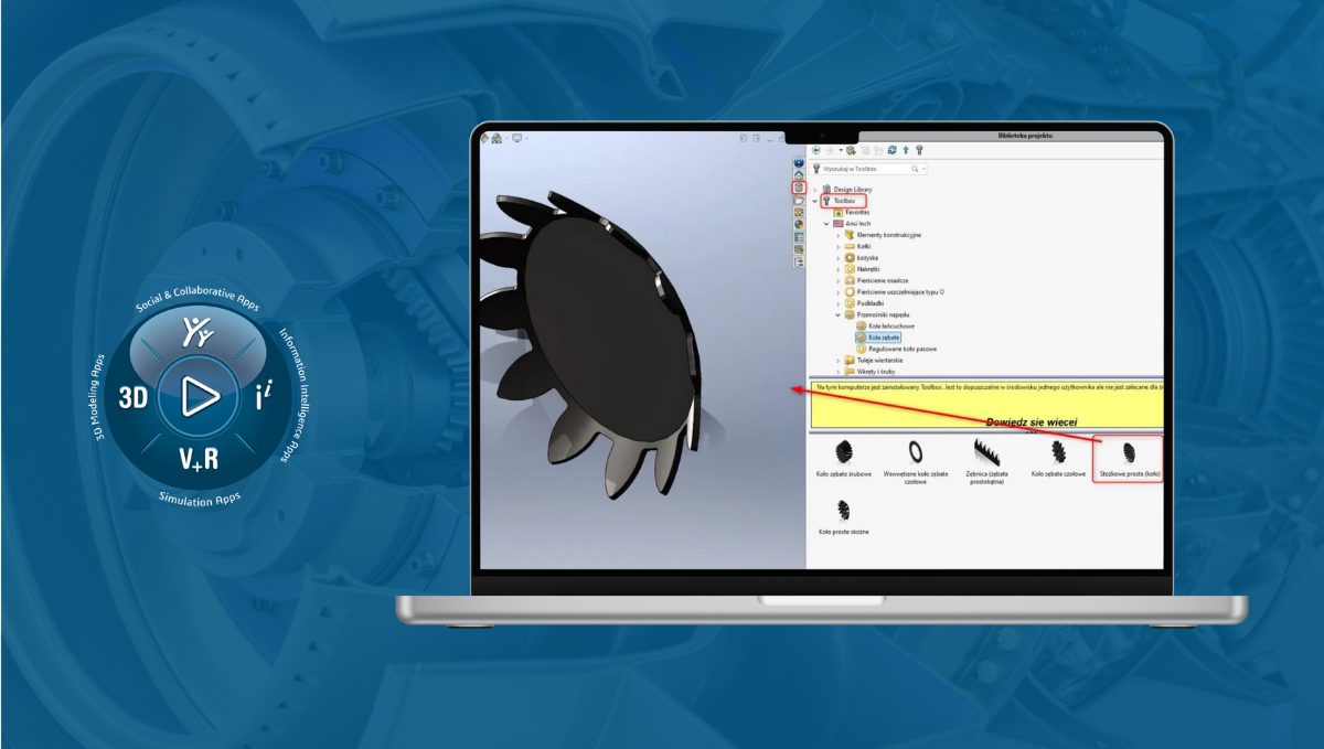 Jak korzystać z SOLIDWORKS Toolbox na platformie 3DEXPERIENCE?