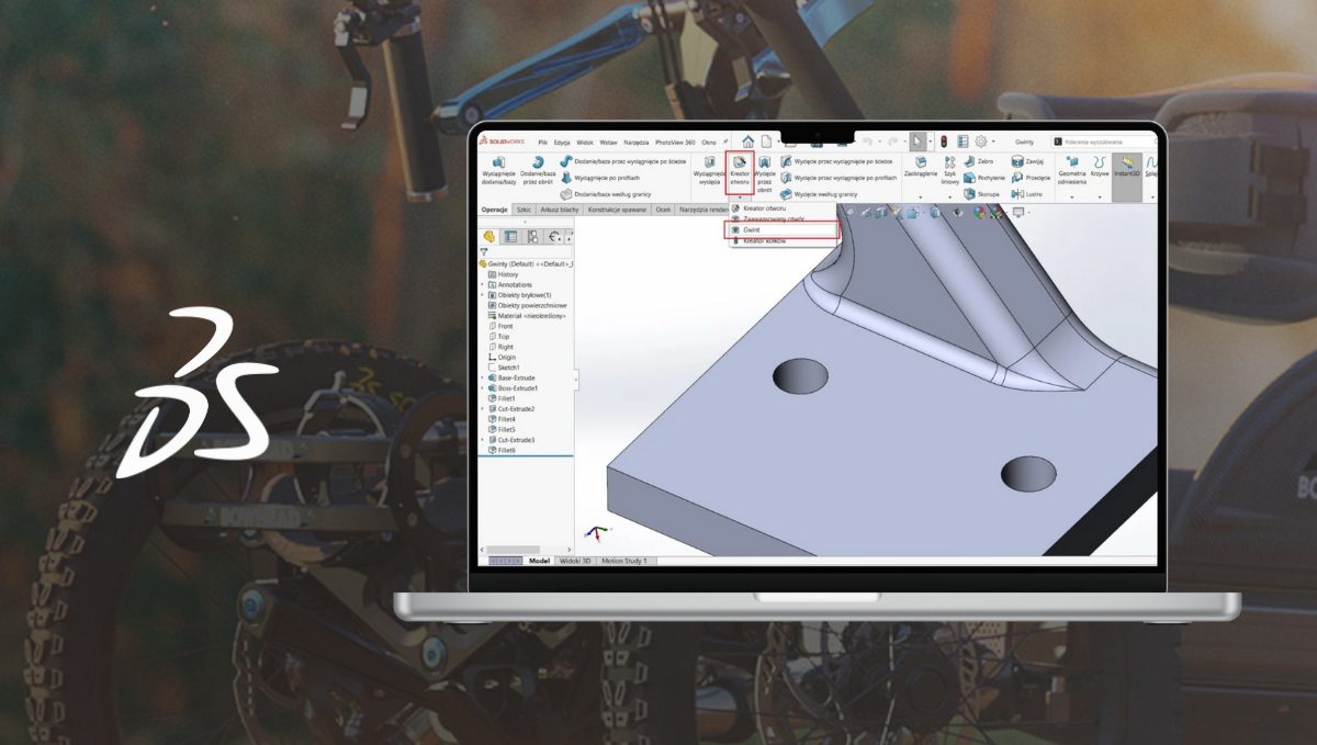 Jak używać kreatora gwintów w SOLIDWORKS CAD?