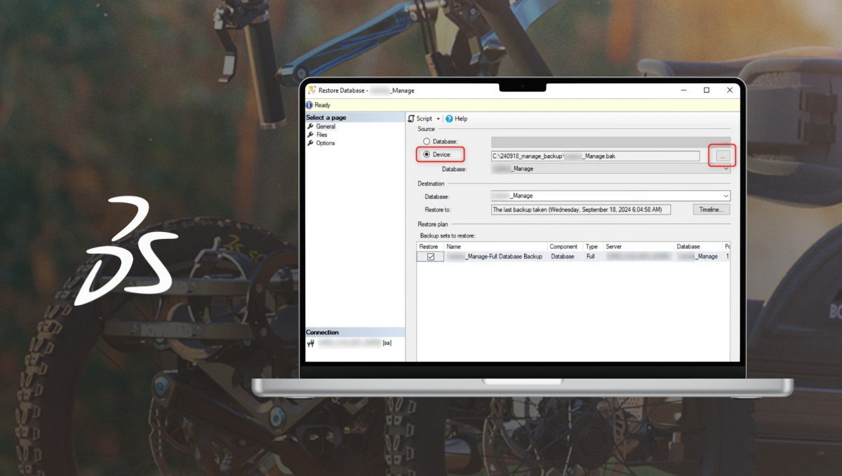 Jak przywrócić SOLIDWORKS Manage z kopii zapasowej?