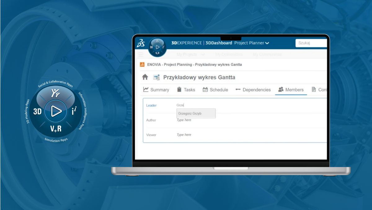 Jak zrobić wykres gantta w Project Planner w 3DEXPERIENCE?