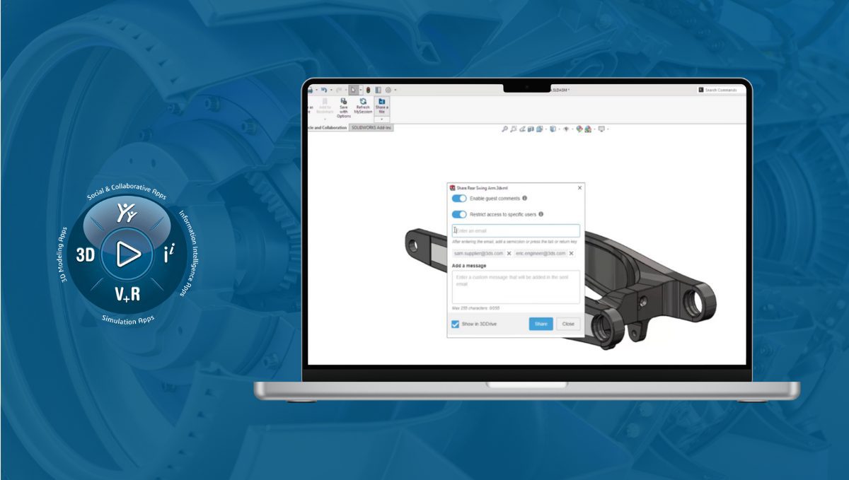 Udostępnianie i oznaczanie na platformie 3DEXPERIENCE