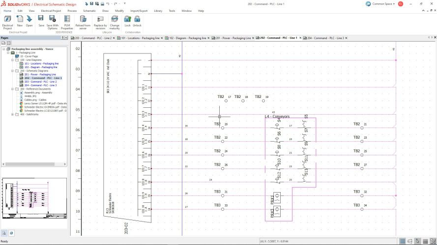 Interfejs Electrical Schematic Designer