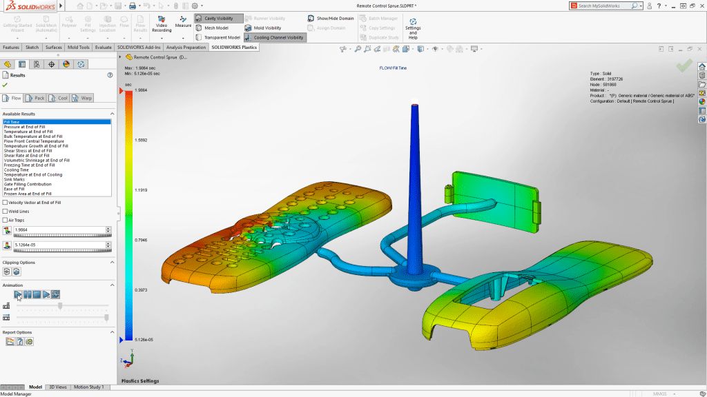Interfejs SOLIDWORKS Simulation