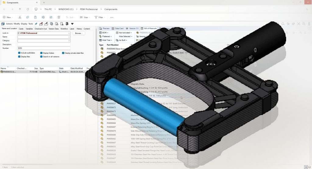 Interfejs SOLIDWORKS CAD 3D