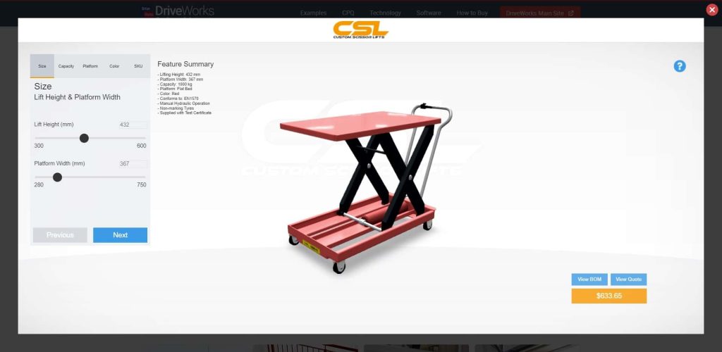 Interfejs dodatku do SOLIDWORKS - DriveWorks