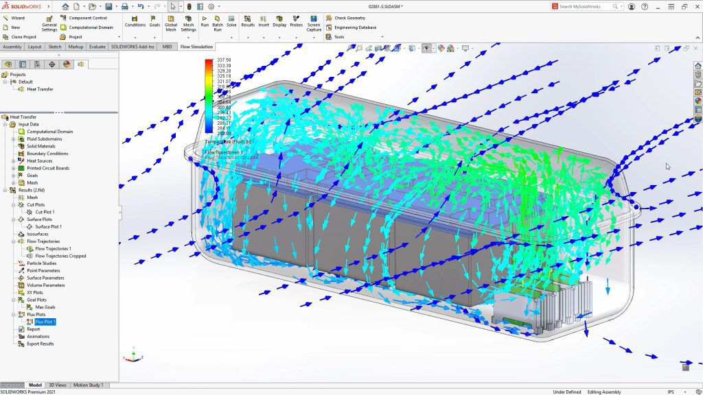 Interfejs SOLIDWORKS Flow Simulation