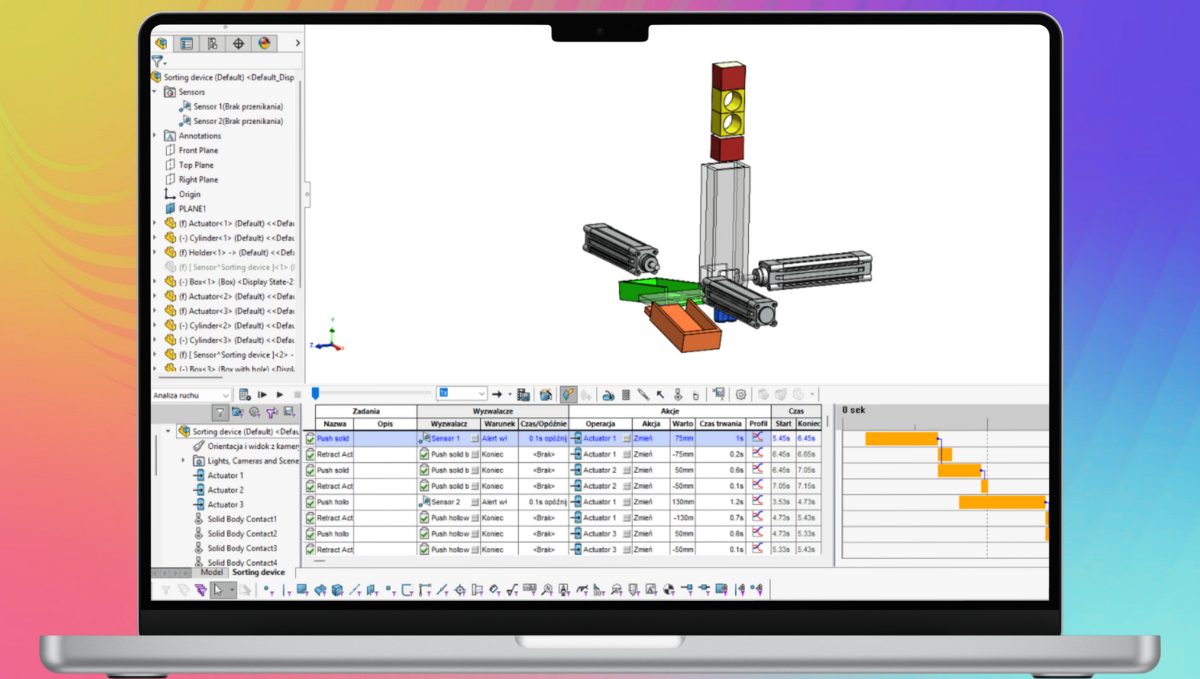Jak przeprowadzić analizę ruchu opartą na zdarzeniach w SOLIDWORKS?