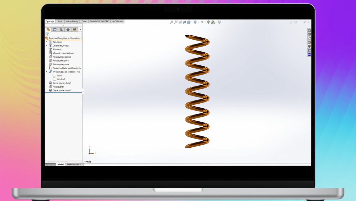 Jak stworzyć sprężynę dynamiczną w SOLIDWORKS?