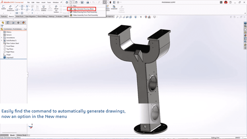 Jak działa generatywne rysowanie w SOLIDWORKS?
