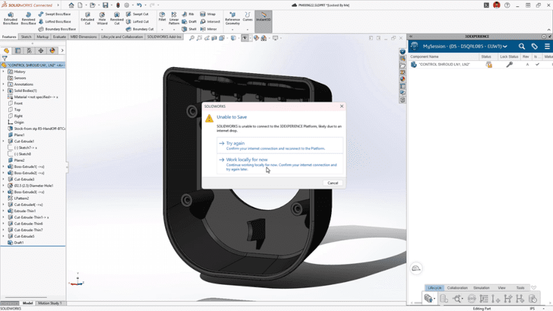 Tryb offline bez przerwy w pracy