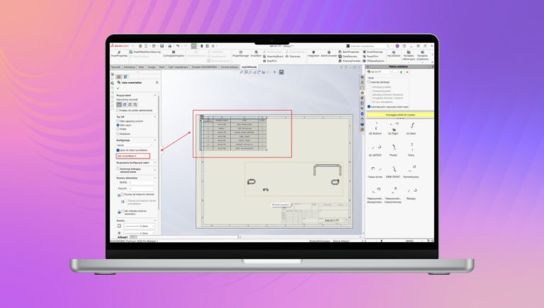 Jak uporządkować i lepiej kontrolować zestawienia materiałów w SOLIDWORKS 2025?