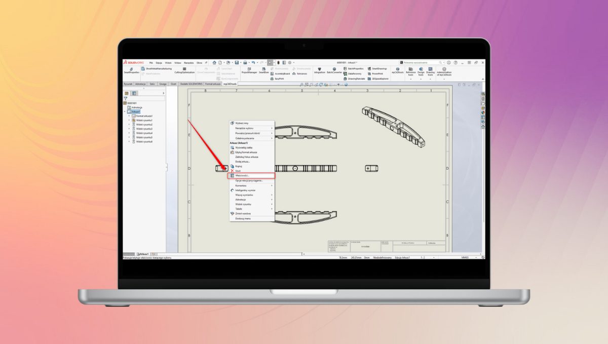 Rzutowanie europejskie vs. amerykańskie w SOLIDWORKS