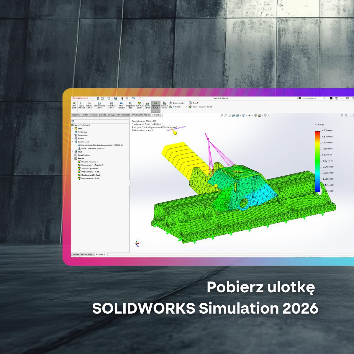 Funkcje SOLIDWORKS Simulation 2026, które musisz znać!