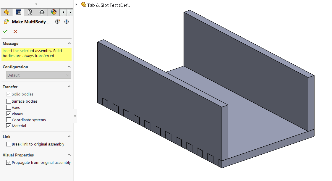 Tworzenie wieloobiektowych części w SOLIDWORKS 2024