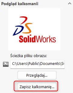 Zarządzanie plikami kalkomanii na platformie 3DEXPERIENCE