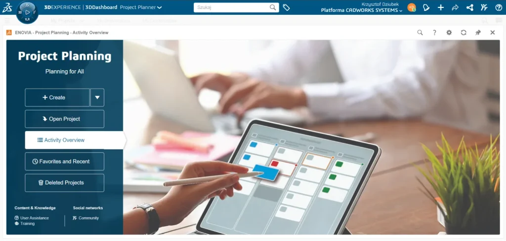 Jak zrobić wykres gantta w Project Planner w 3DEXPERIENCE?