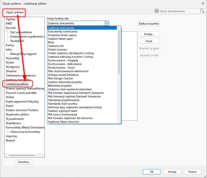 Jak skonfigurować stację roboczą użytkownika SOLIDWORKS PDM?