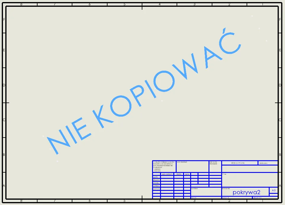 Jak wstawić znak wodny na arkuszu rysunkowym w SOLIDWORKS?