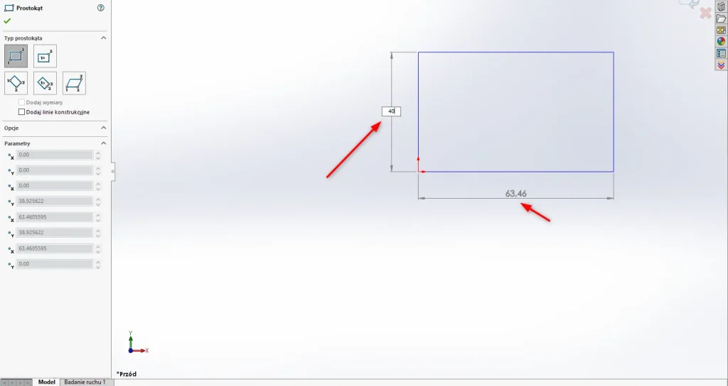 Automatyczne wymiarowanie szkicu w SOLIDWORKS