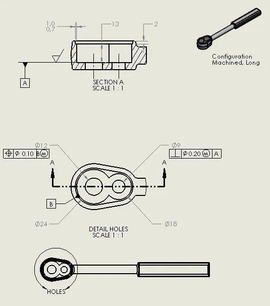 Automatyczne wymiarowanie szkicu w SOLIDWORKS