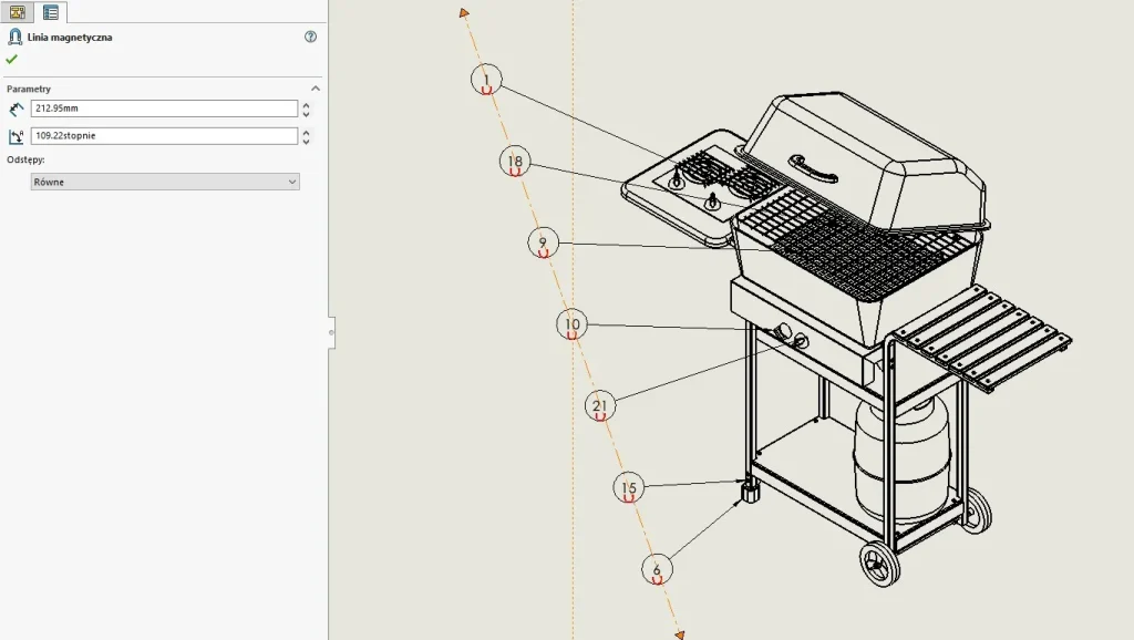 Odnośniki SOLIDWORKS w rysunkach