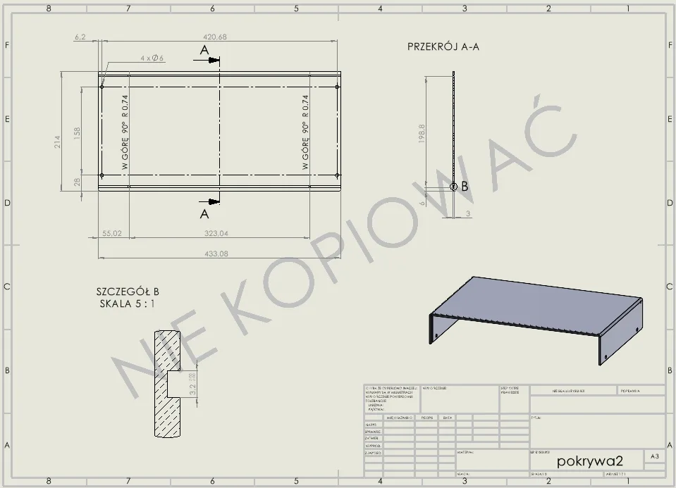 Jak wstawić znak wodny na arkuszu rysunkowym w SOLIDWORKS?