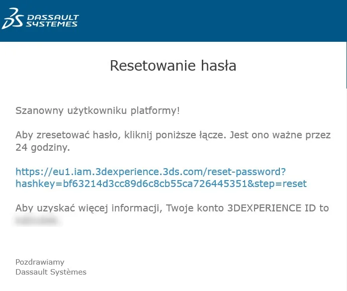 Jak odzyskać hasło do 3DEXPERIENCE ID?