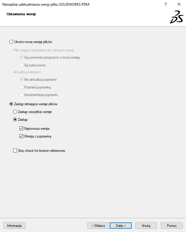 Jak zaktualizować pliki w SOLIDWORKS PDM?