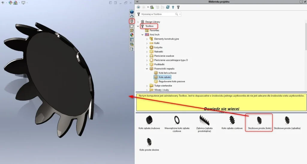 Jak korzystać z SOLIDWORKS Toolbox na platformie 3DEXPERIENCE?