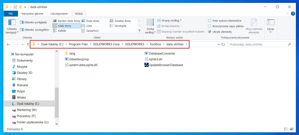 Jak pozbyć się flagi Toolbox z pliku części SOLIDWORKS?