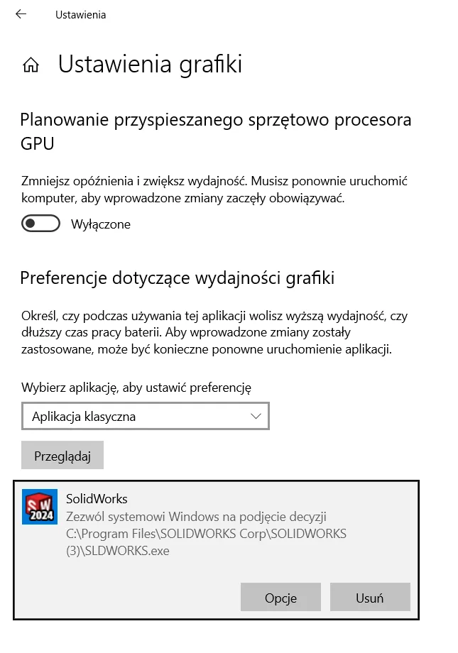 Jak zwiększyć wydajność grafiki w SOLIDWORKS?