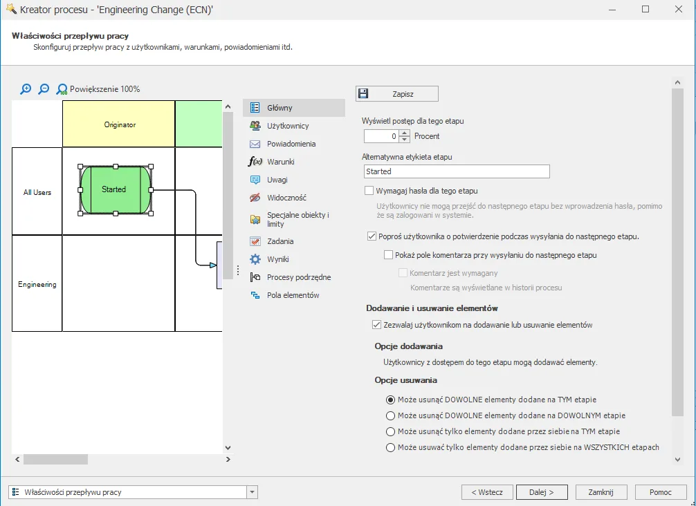 Jak rozwiązać problem z wysyłaniem rekordów do procesu w SOLIDWORKS Manage?