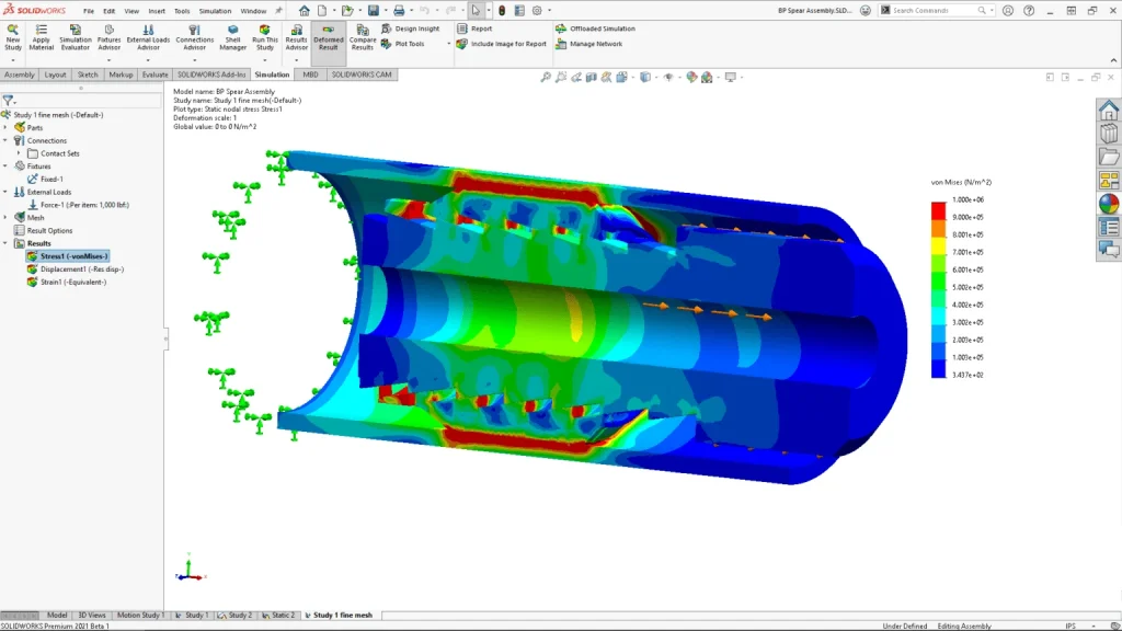 Porównanie wersji SOLIDWORKS Simulation Premium i Standard