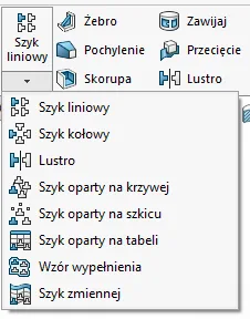 Jak korzystać z funkcji Szyk oparty na szyku w SOLIDWORKS?