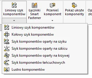 Jak korzystać z funkcji Szyk oparty na szyku w SOLIDWORKS?