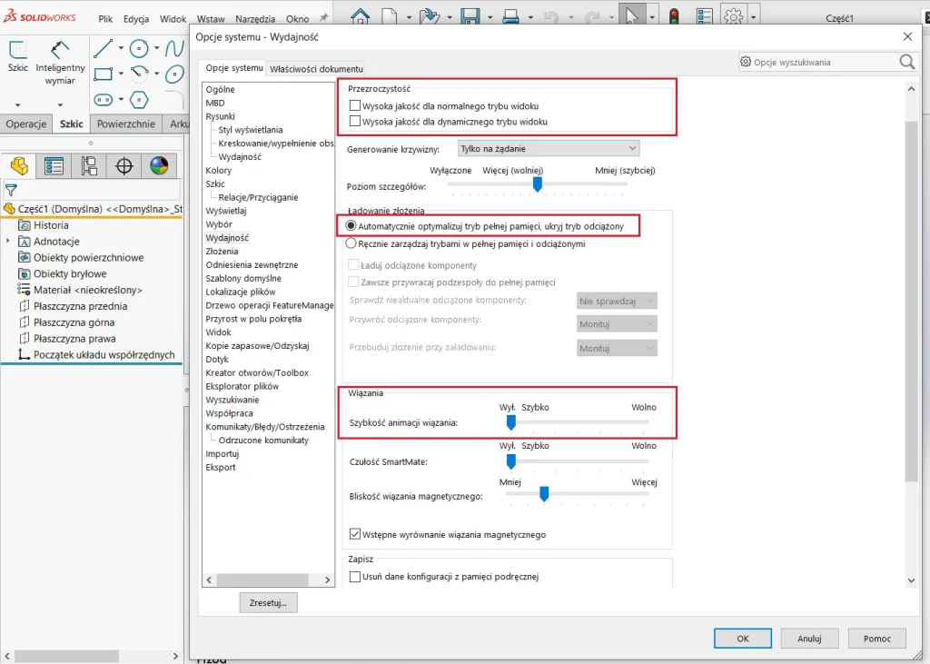 Jak usprawnić działanie SOLIDWORKS?