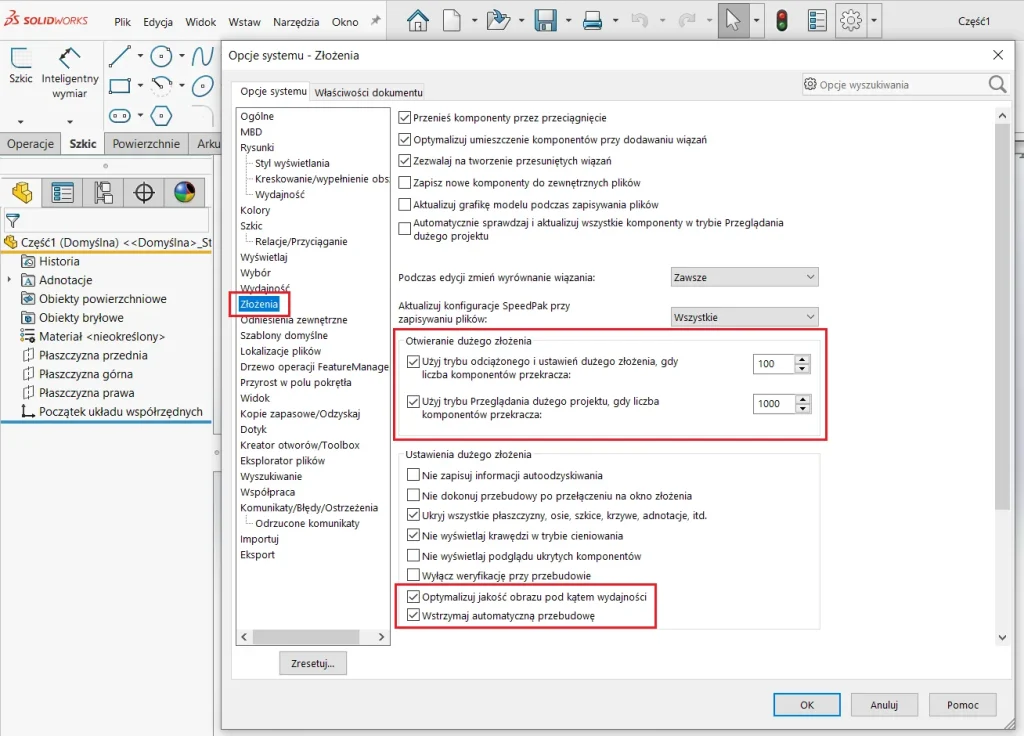 Jak usprawnić działanie SOLIDWORKS?