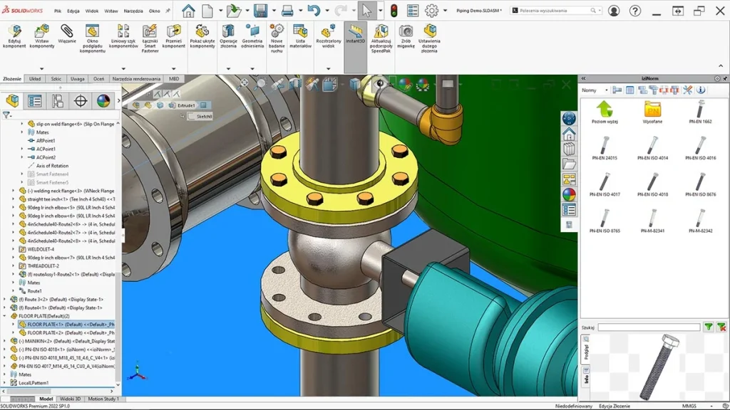 Interfejs iziNorm - dodatku do SOLIDWORKS