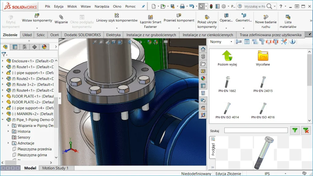 Interfejs iziNorm - dodatku do SOLIDWORKS