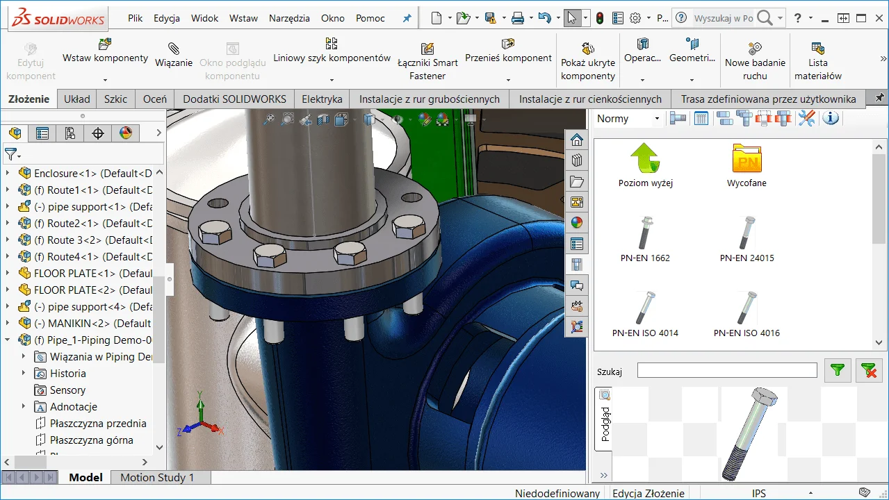 Interfejs iziNorm - dodatku do SOLIDWORKS