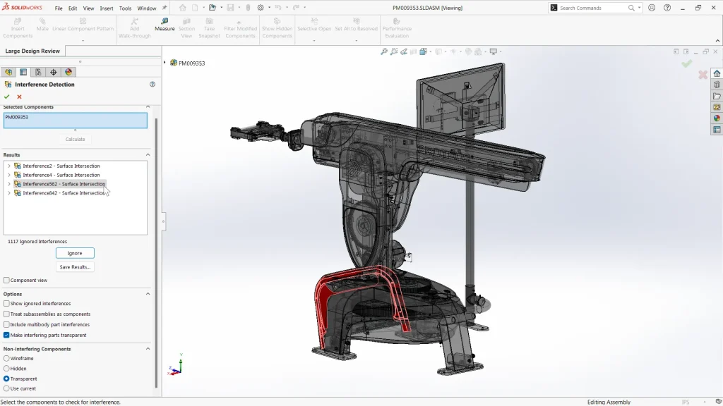 Interfejs SOLIDWORKS CAD 3D